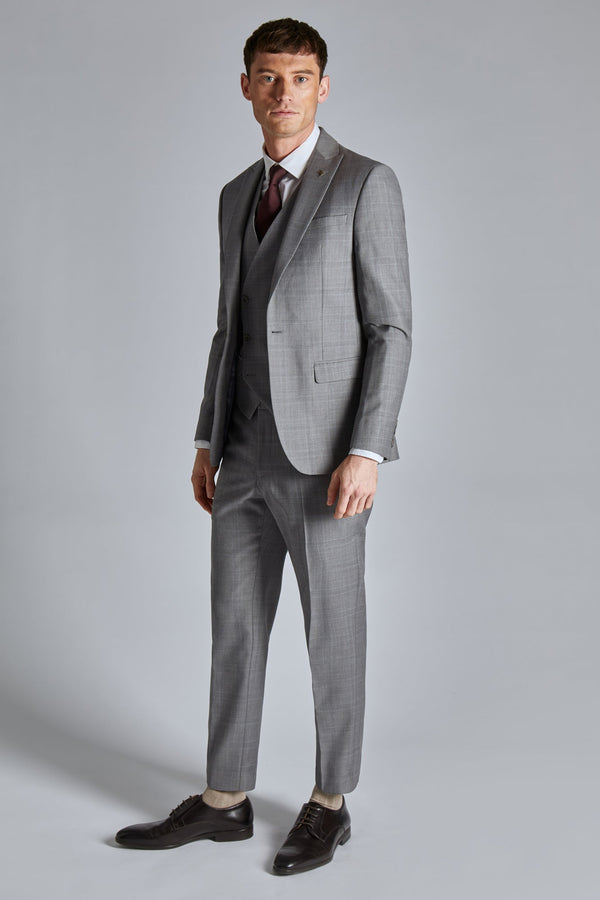 INDUSJ-Suits-GREY SOFT CHECK JACKET- Ted Baker Romania